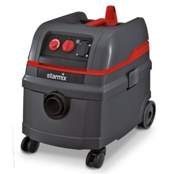 STARMIX ISC ARD 1425 EW Compact 25 литров, розетка, регулятор мощности, 3 режима, виброочистка хепа-фильтров