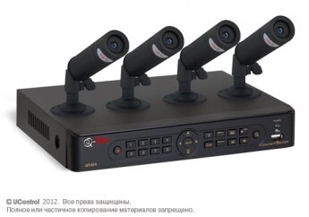 Комплект видеонаблюдения UControl ОФИС Решение для малого офиса на 4 камеры с возможностью просмотра с мобильного или компьютера через Интернет
