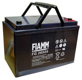 Аккумулятор FIAMM FG 26505 Эксплуатация возможна при любых положениях моноблока, этому способствует впитанность электролита в стекловолокно