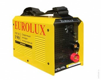 Сварочный аппарат инверторный Ресанта IWM190 Eurolux Инверторный сварочный аппарат Eurolux IWM160 - это простой и удобный в эксплуатации агрегат, который служит для соединения различных металлических заготовок методом ручной дуговой сварки.